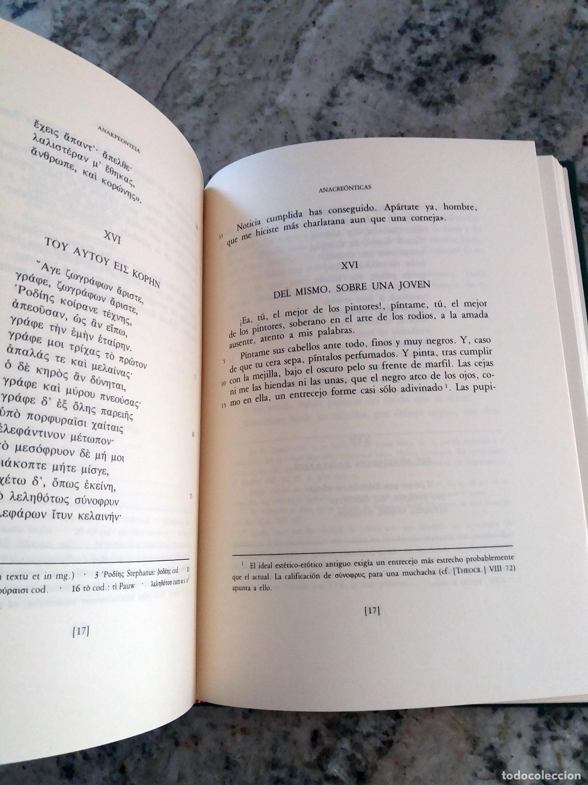Libros: Anacreonte - ANACREONTICAS - Foto 3