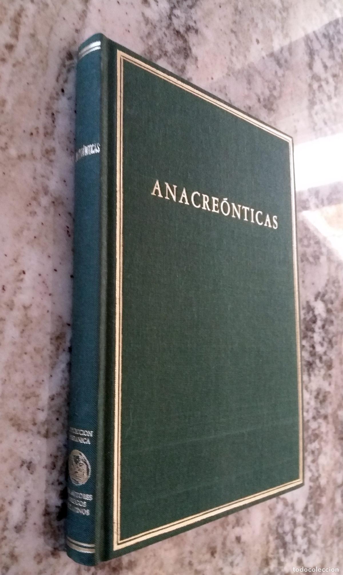 Libros: Anacreonte - ANACREONTICAS - Foto 1