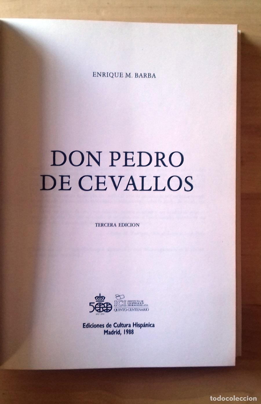 Libros: Enrique M. Barba - DON PEDRO DE CEVALLOS - Foto 2