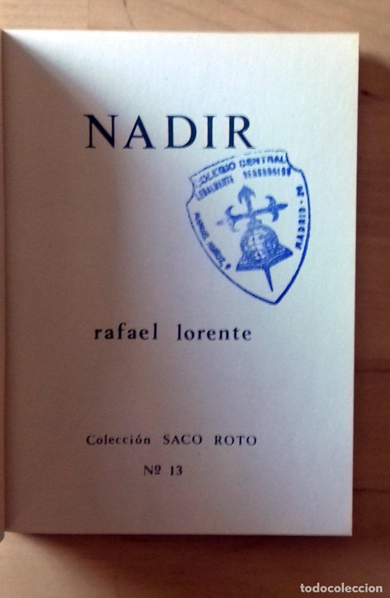 Libros: Rafael Lorente - NADIR - Foto 2