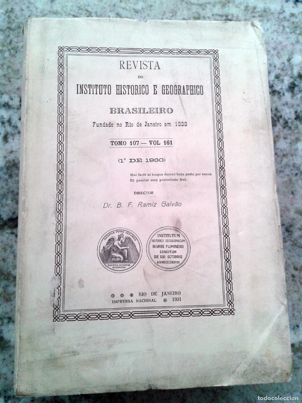 Libri di seconda mano: vvaa. Ramiz Galvao, B.F. (Director) - REVISTA DO INSTITUTO HISTORICO E GEOGRAPHICO BRASILEIRO. Volum