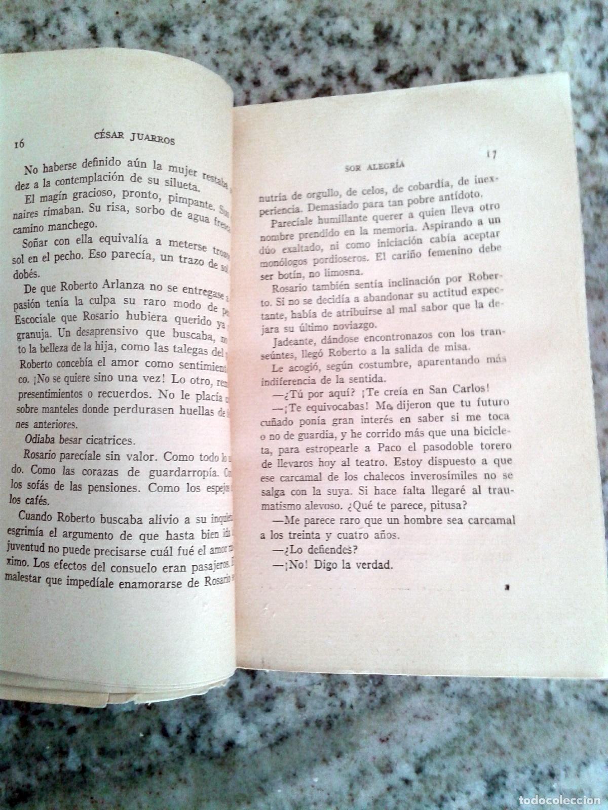 Libros: C&eacute;sar Juarros - SOR ALEGRIA - Foto 3
