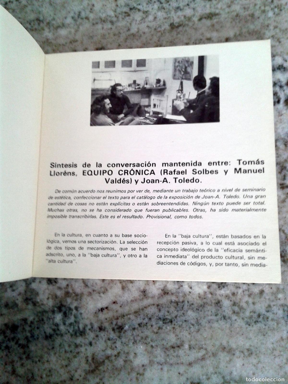 Libros: JOAN A. TOLEDO en temps, galer&iacute;a de arte. - Foto 2