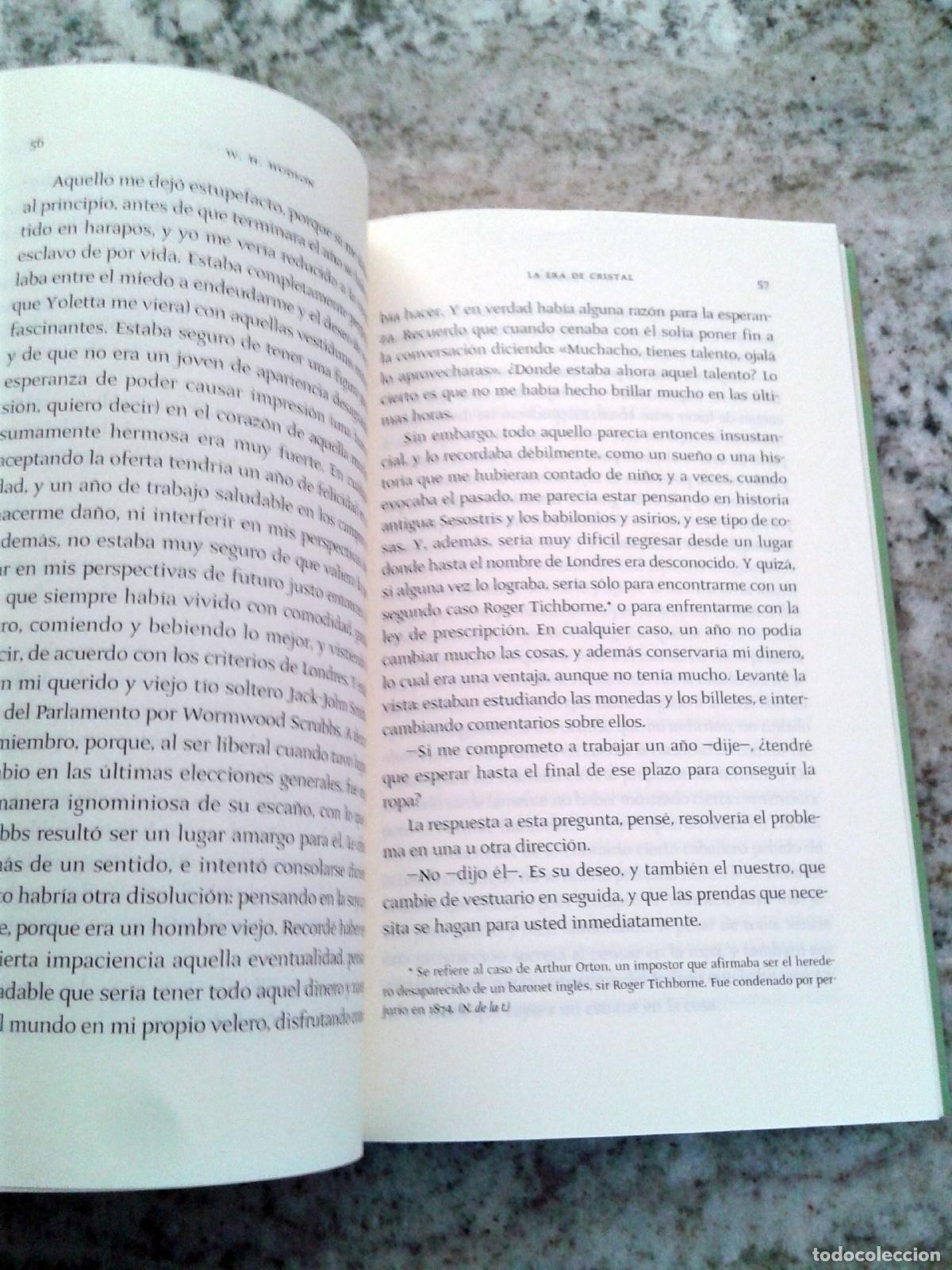 Libros: Hudson, W.H. - LA ERA DE CRISTAL - Foto 2