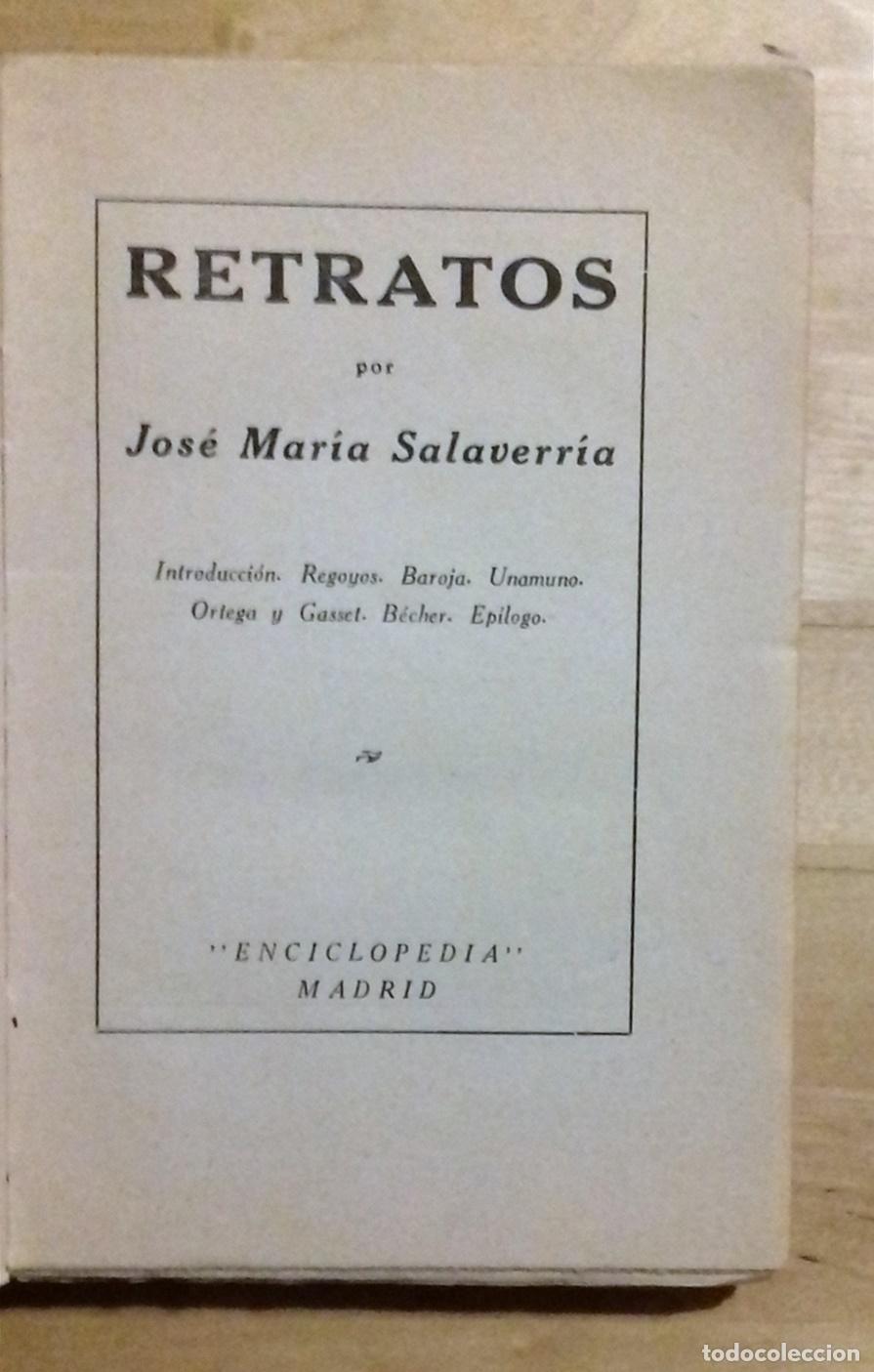 Libros: Jos&eacute; Mar&iacute;a Salaverr&iacute;a - RETRATOS - Foto 2