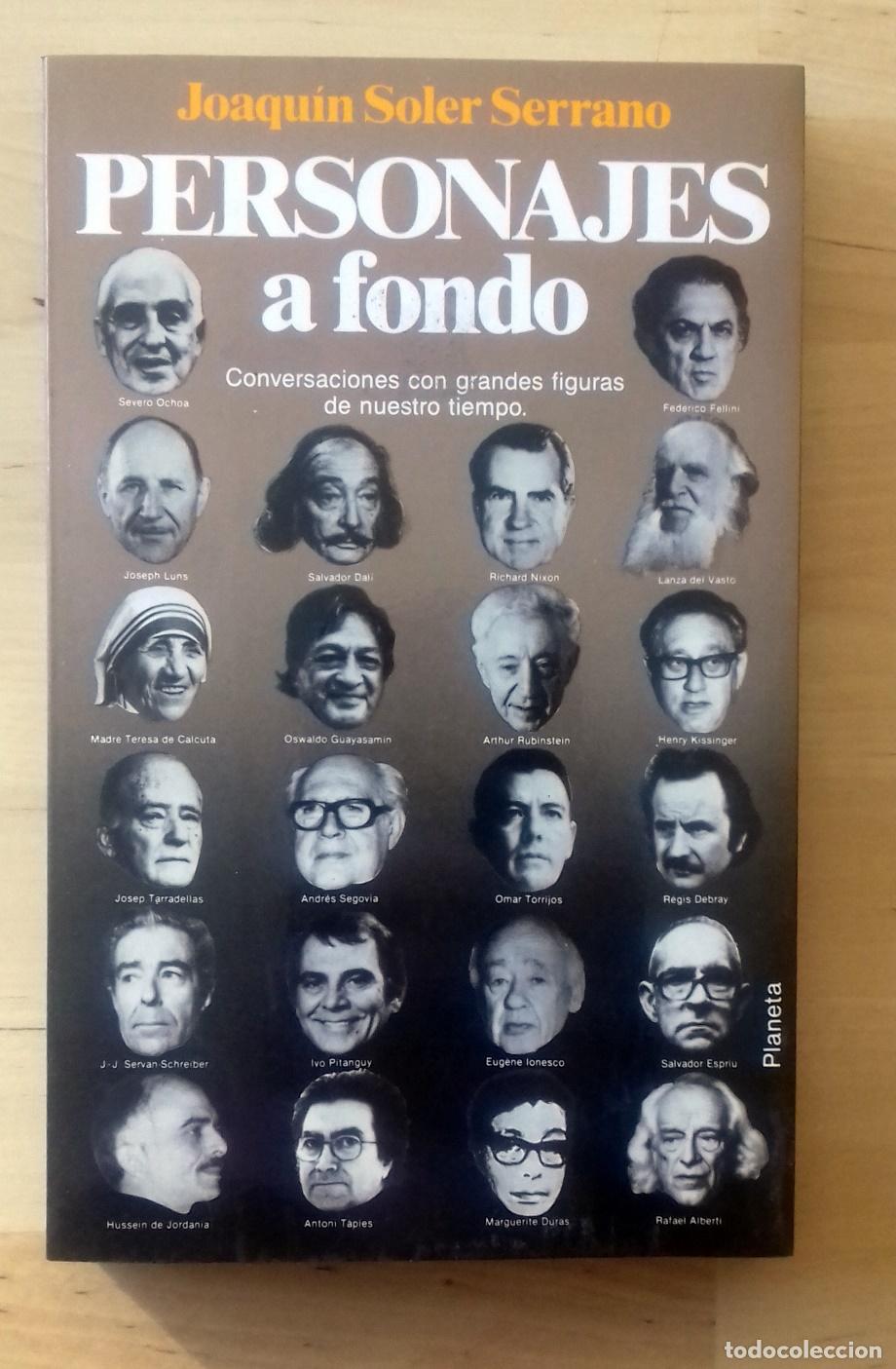 Libros: Joaqu&iacute;n Soler Serrano - PERSONAJES A FONDO - Foto 1