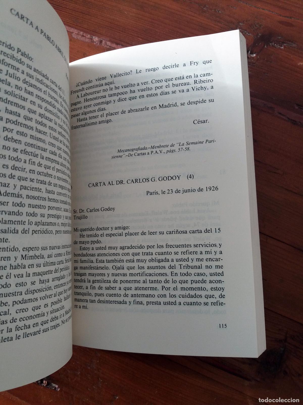 Libros: Vallejo Mendoza, C&eacute;sar - EPISTOLARIO GENERAL - Foto 2