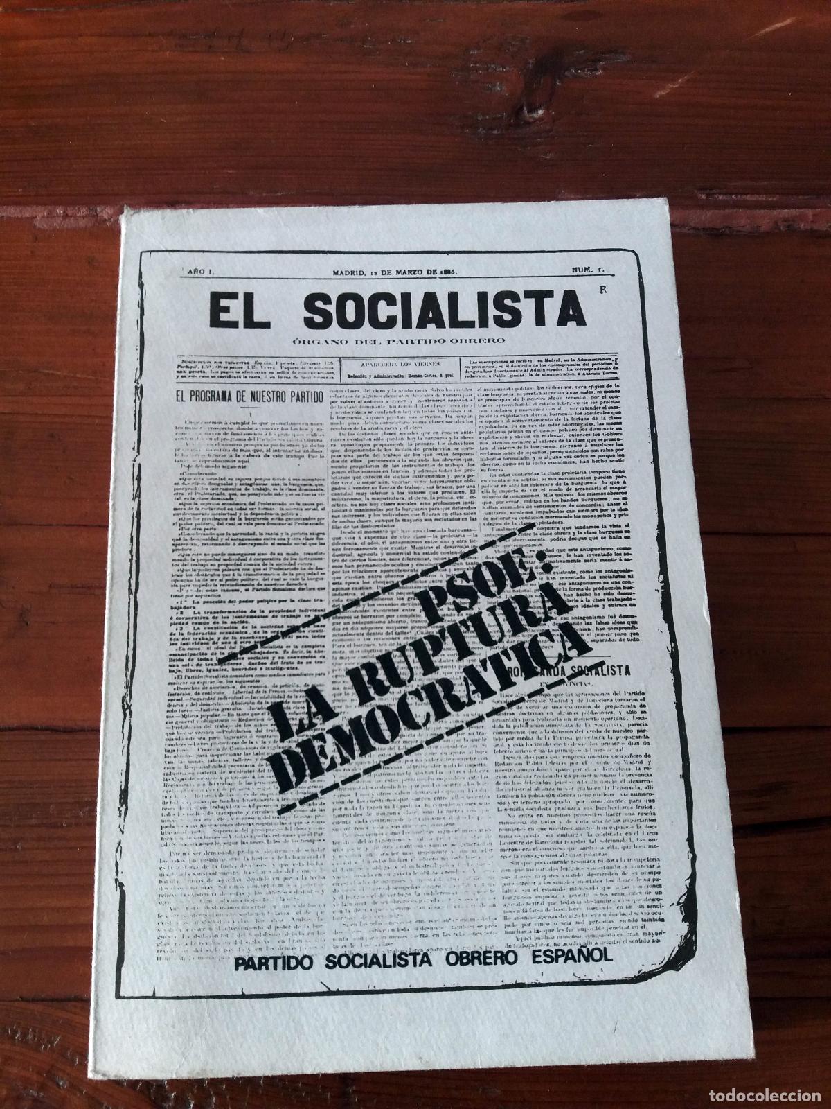 Libros: PSOE: LA RUPTURA DEMOCRATICA - Foto 1