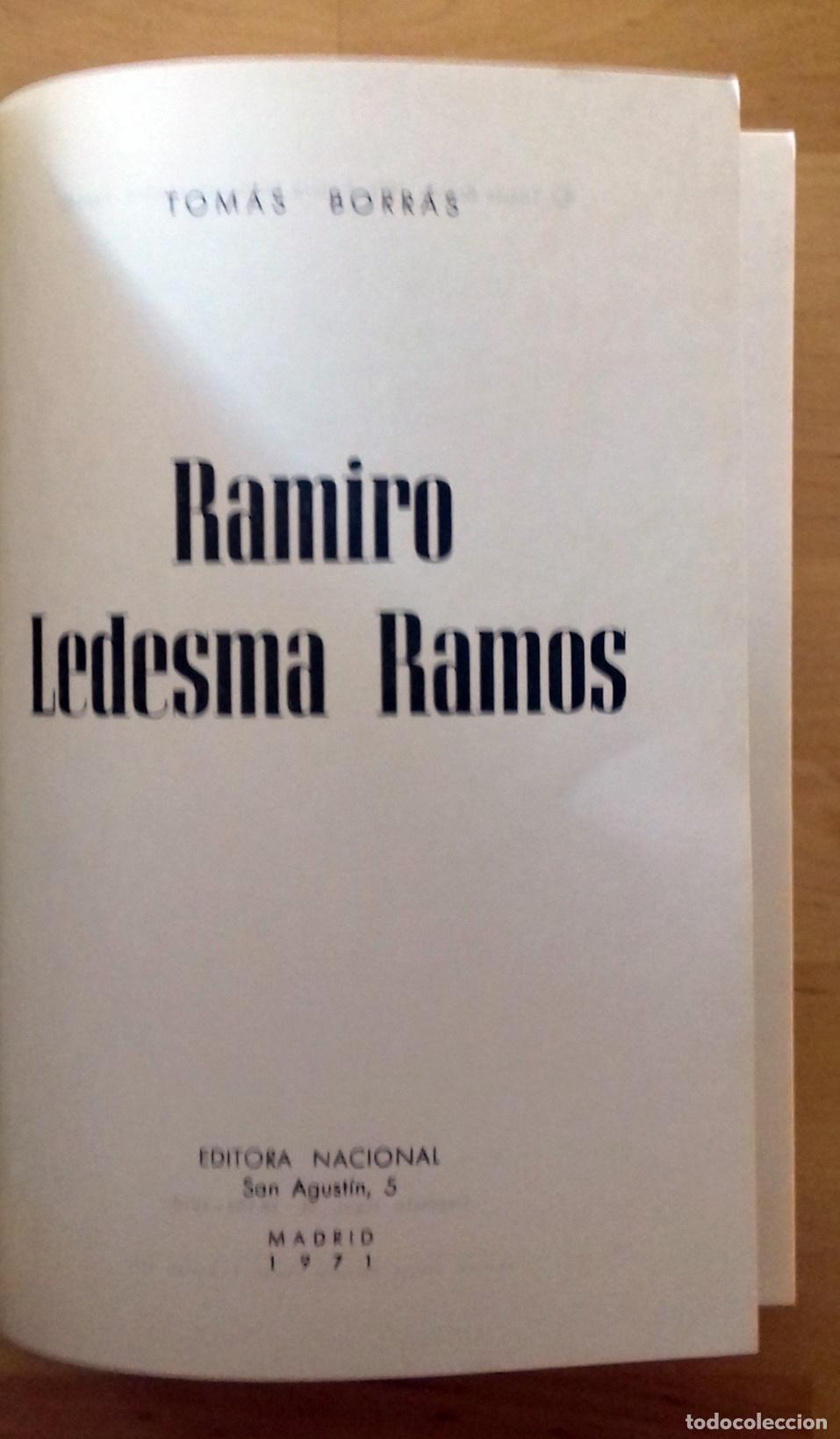 Libros: Tom&aacute;s Borr&aacute;s - RAMIRO LEDESMA RAMOS - Foto 3
