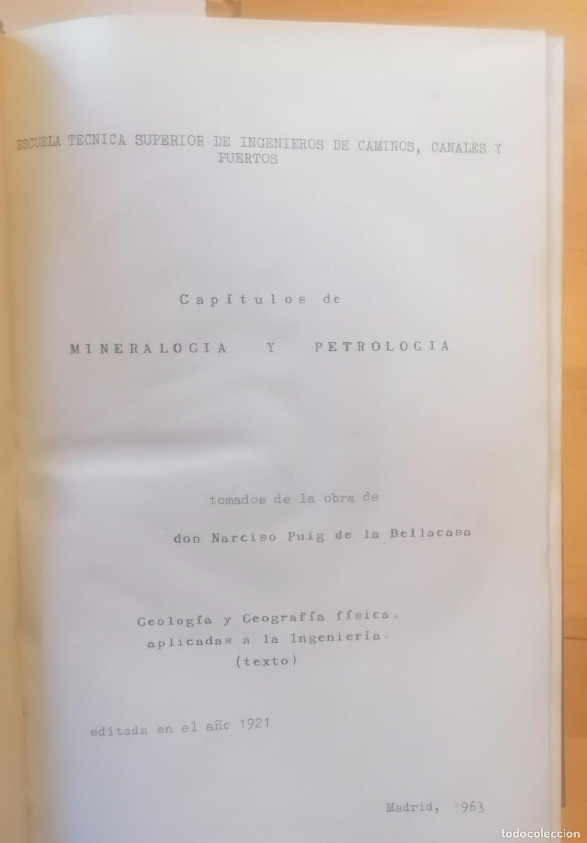 B&uuml;cher: Narciso Puig de la Bellacasa, Clemente Saenz Garc&iacute;a y otros - CAP&Iacute;TULOS DE MINERALOG&Iacute;A Y PETROLOG&Iacute;A,