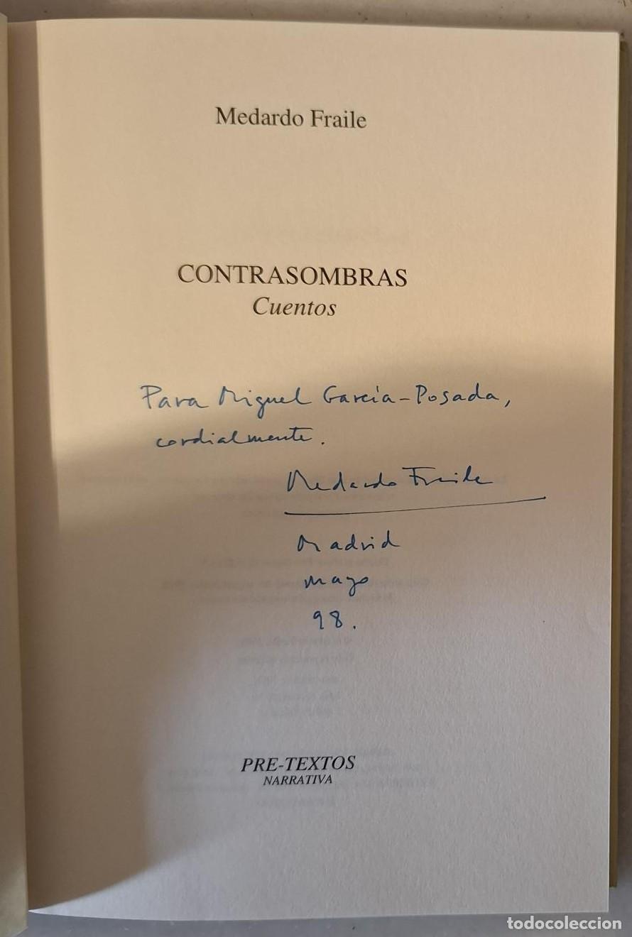 Libros: Medardo Fraile - CONTRASOMBRAS - Foto 2