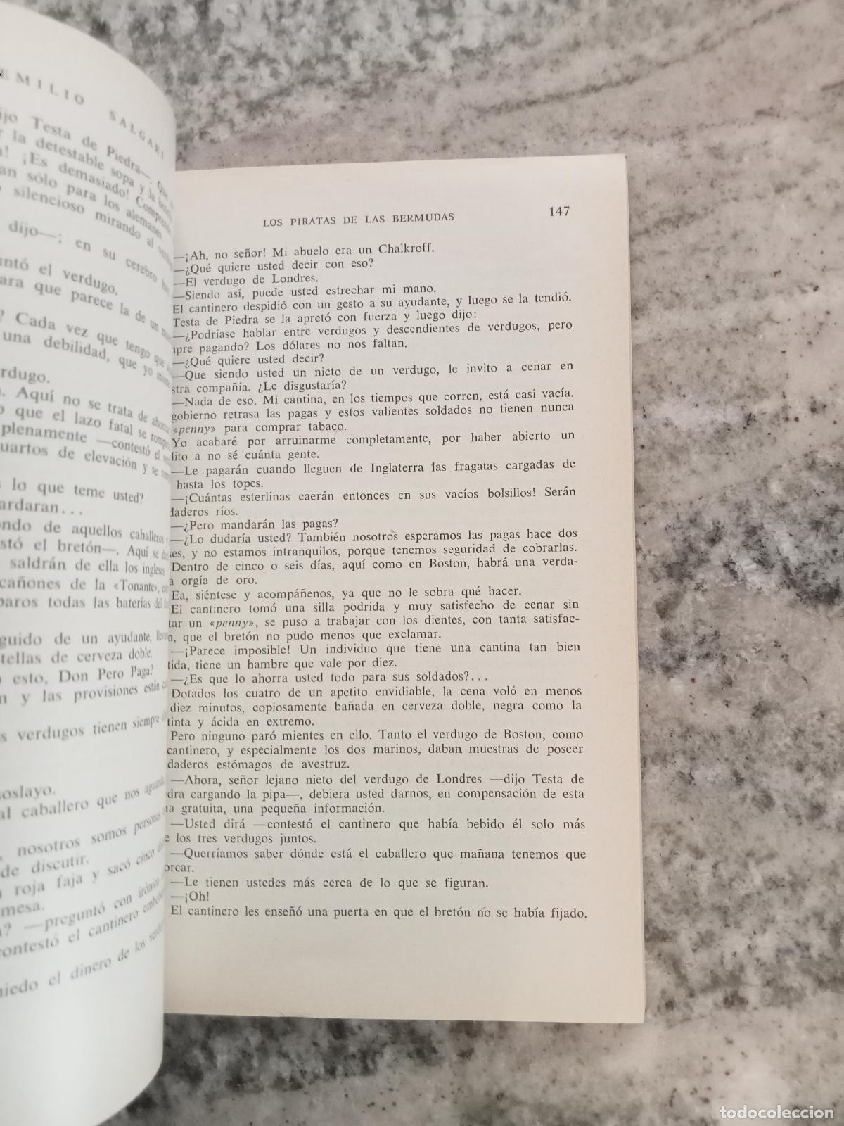 Libros: Emilio Salgari - LOS PIRATAS DE LAS BERMUDAS - DOS ABORDAJES - Foto 2