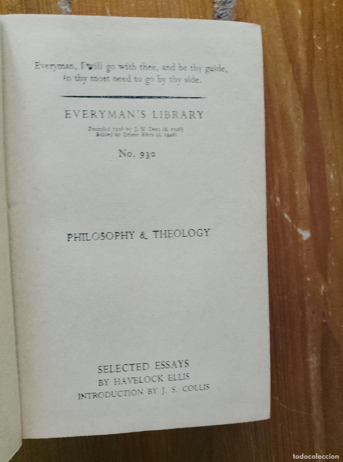 Libros: Havelock Ellis - SELECTED ESSAYS - Foto 4