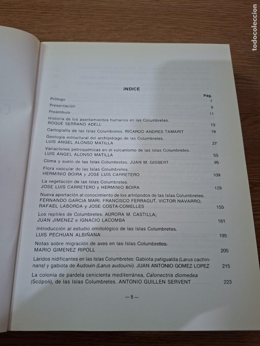 books: ISLAS COLUMBRETES. CONTRIBUCI&Oacute;N AL ESTUDIO DE SU MEDIO NATURAL - VV.AA