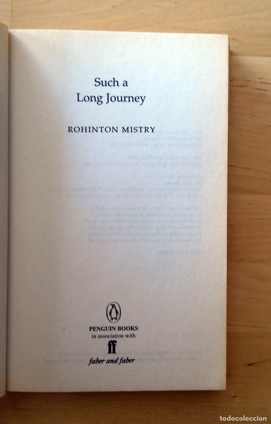 Libros: Rohinton Mistry - SUCH A LONG JOURNEY - Foto 2