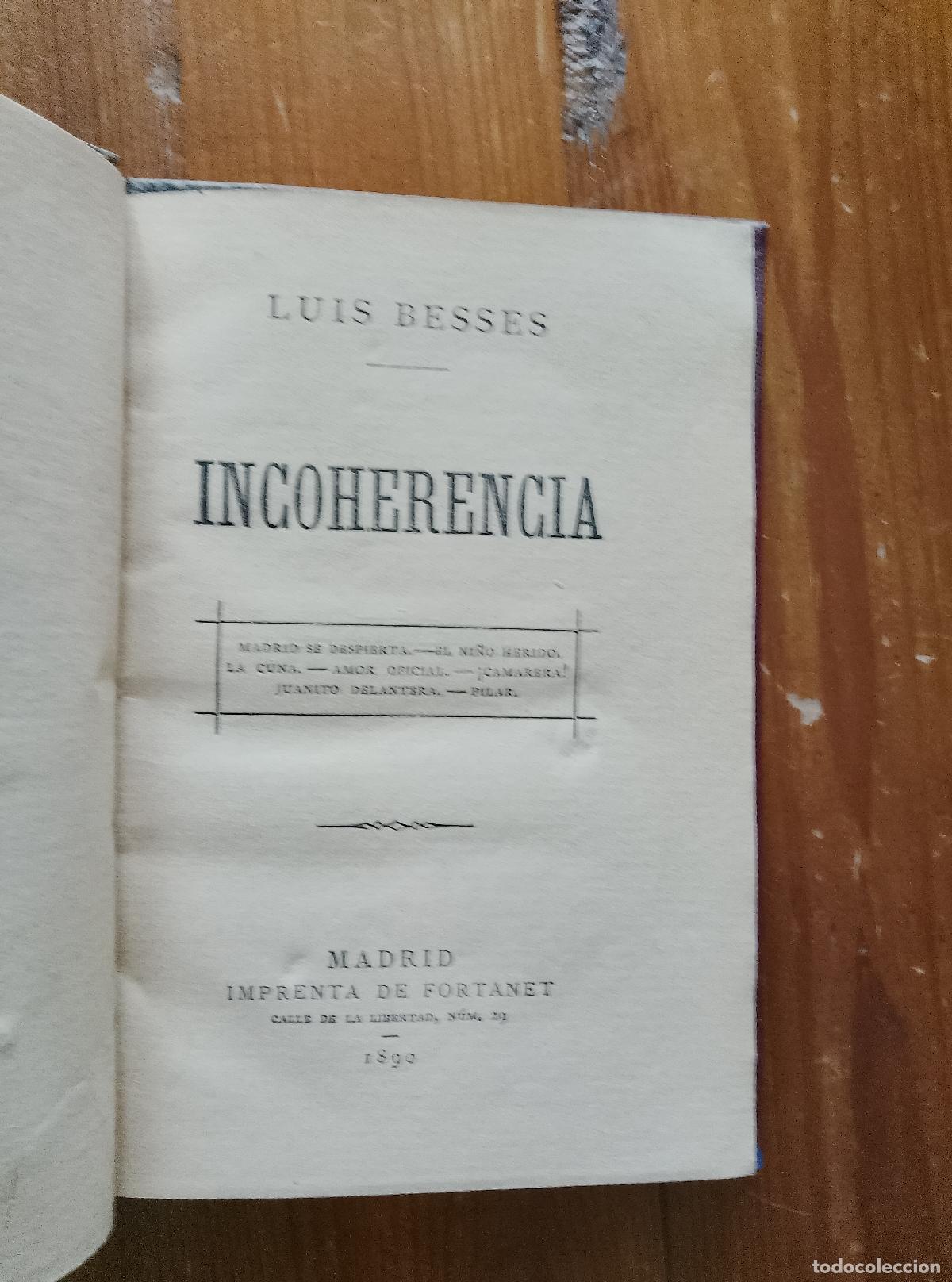 Libros: Luis Besses - INCOHERENCIA - Foto 1