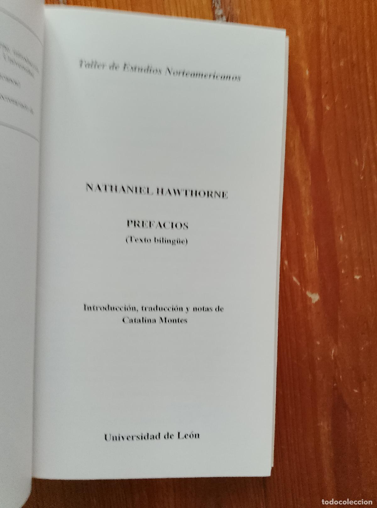 Libros: Hawthorne, Nathaniel - PREFACIOS. Texto Biling&uuml;e. Castellano/Ingl&eacute;s - Foto 4