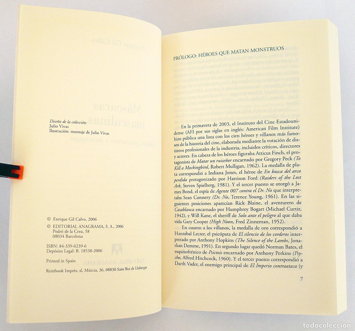 Libros: Mascaras masculinas, Enrique Gil Calvo - Foto 5