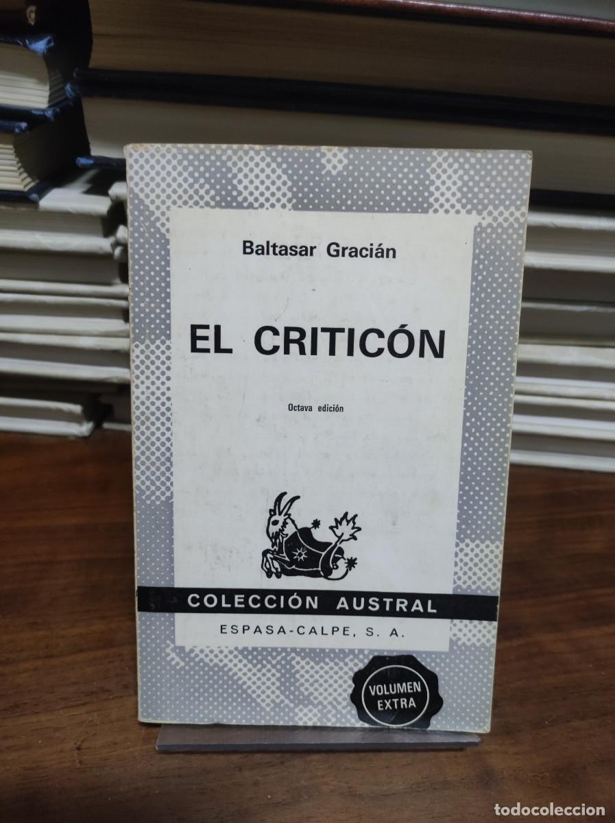 Libros: EL CRITICAN BALTASAR GRACIAN - Foto 1