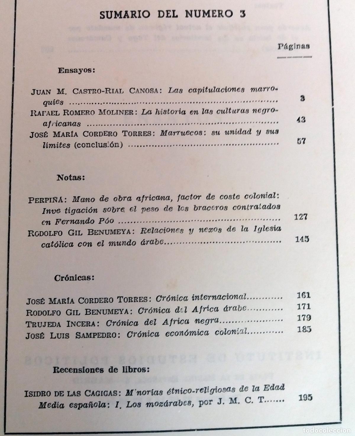 Libros: vvaa - CUADERNOS DE ESTUDIOS AFRICANOS. 1947. N&ordm; 3 - Foto 3