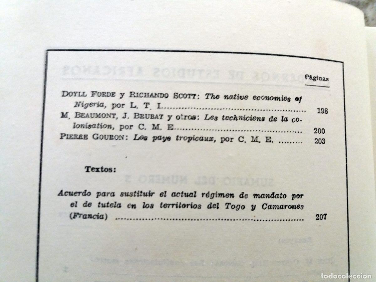 Libros: vvaa - CUADERNOS DE ESTUDIOS AFRICANOS. 1947. N&ordm; 3 - Foto 5