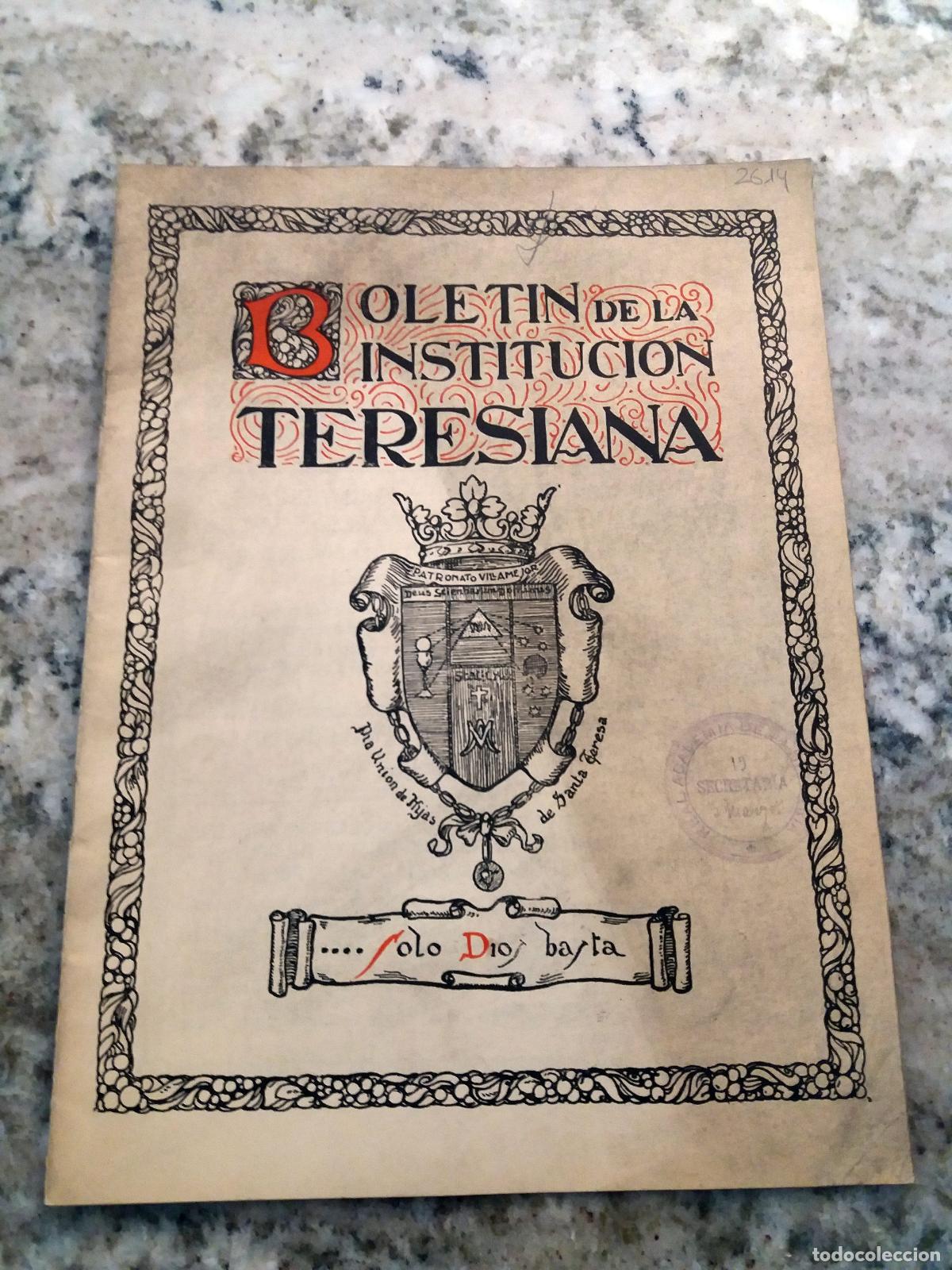 Livres: vvaa - BOLETIN DE LA INSTITUCION TERESIANA. A&ntilde;o VII. Febrero 1922. n&ordm; 87