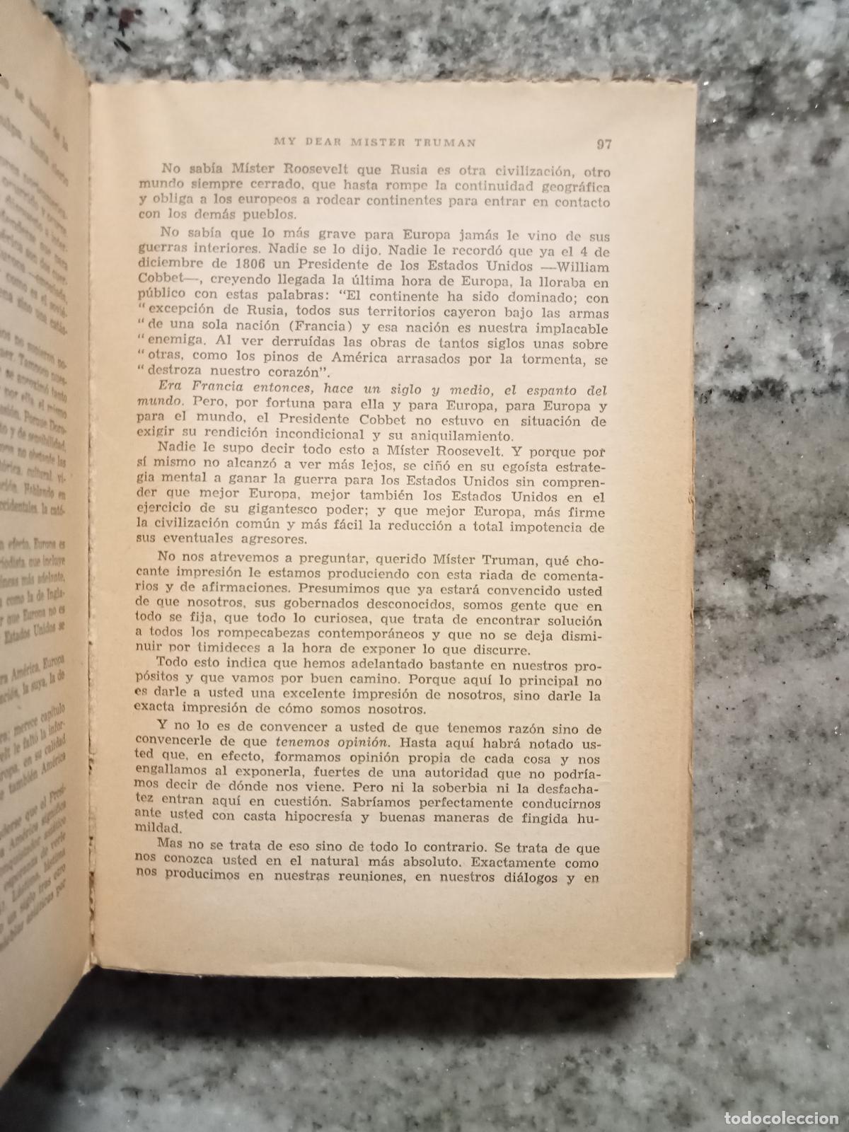Libros: M. Penella de Silva - MY DEAR MR. TRUMAN - Foto 3