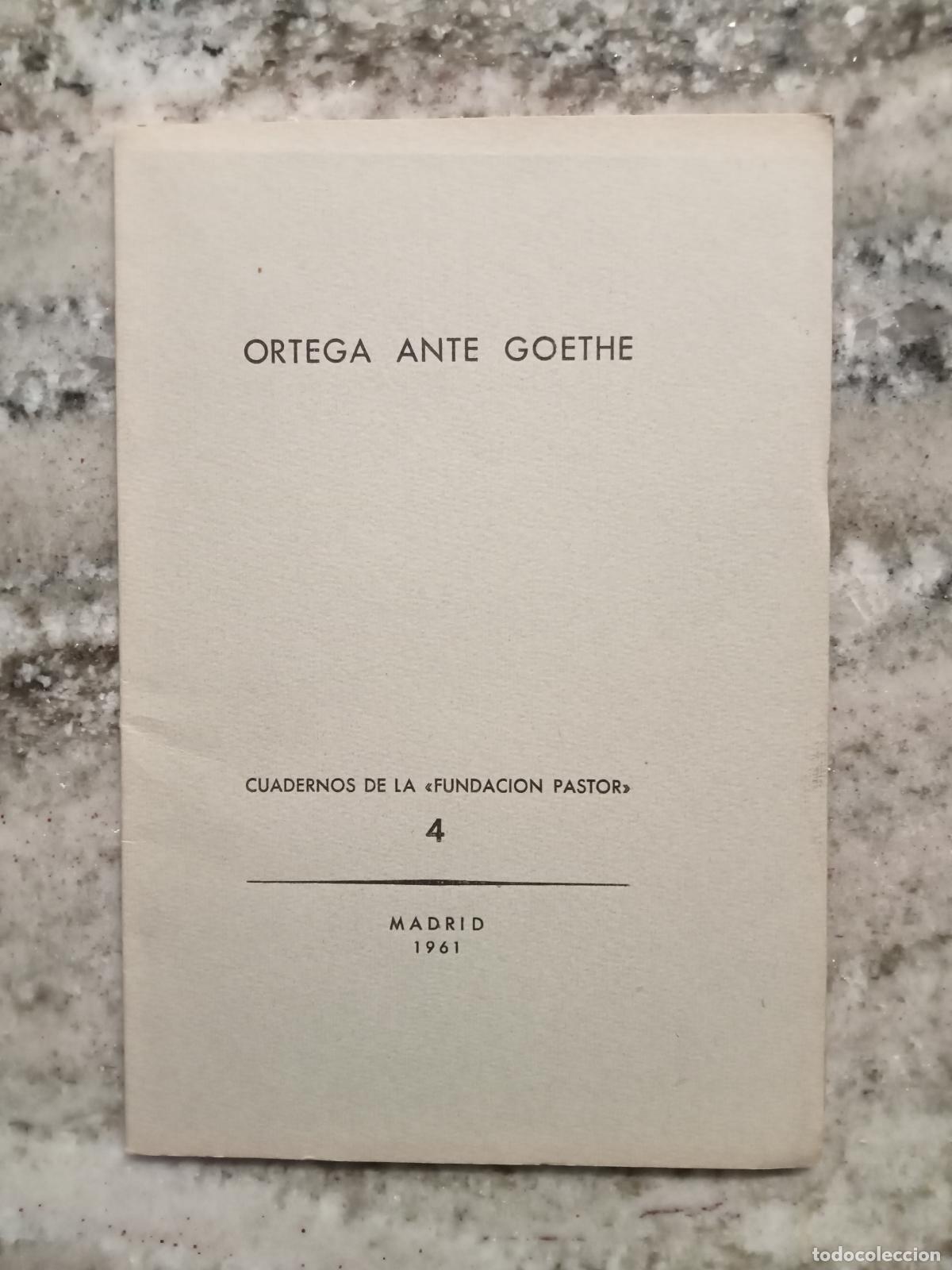 Libros: Julian Marias - ORTEGA ANTE GOETHE - Foto 1