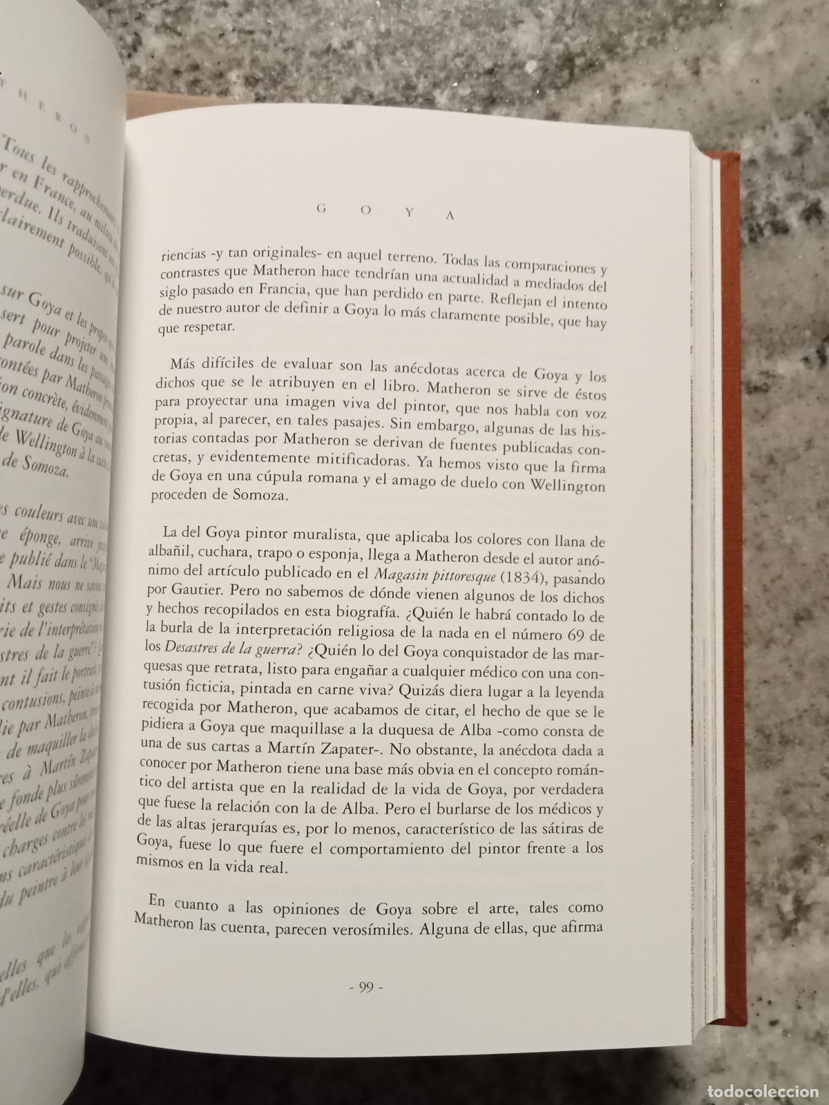 Libros: Laurent Matheron - GOYA. Edici&oacute;n Castellano - Franc&eacute;s - Foto 2