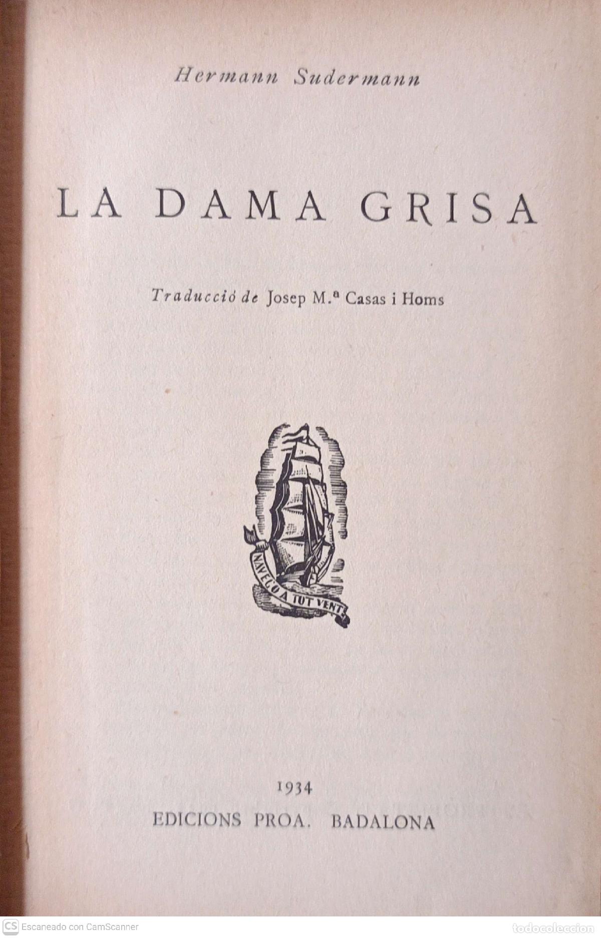 Libros: La dama grisa - Herman Sudermann - Foto 1