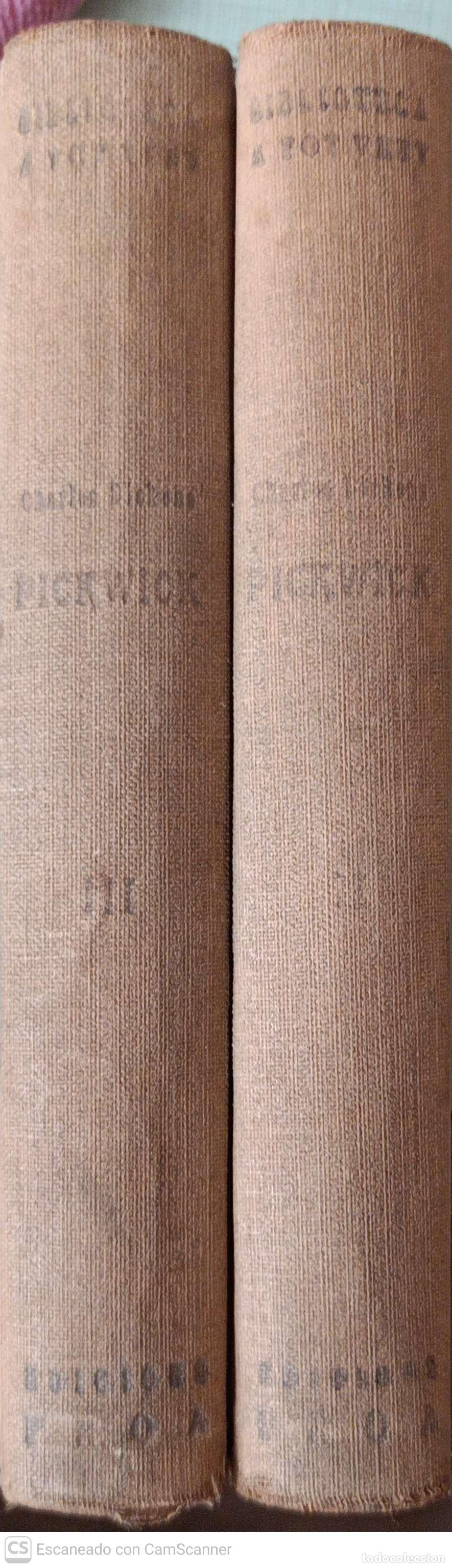 Libros: Pickwick v. II i III - Charles Dickens - Foto 1