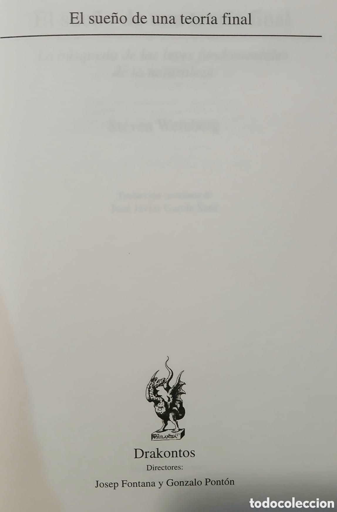 Libros: El sue&ntilde;o de una teoria final - Foto 3