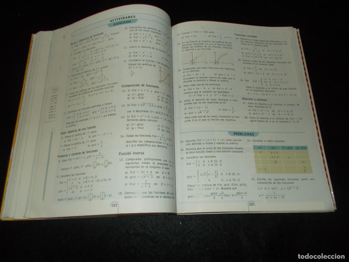 Libros: EULER MATEM&Aacute;TICAS 1 Bachillerato 1&ordm;. SM 2000. Libro de Texto, Escolar - Foto 8