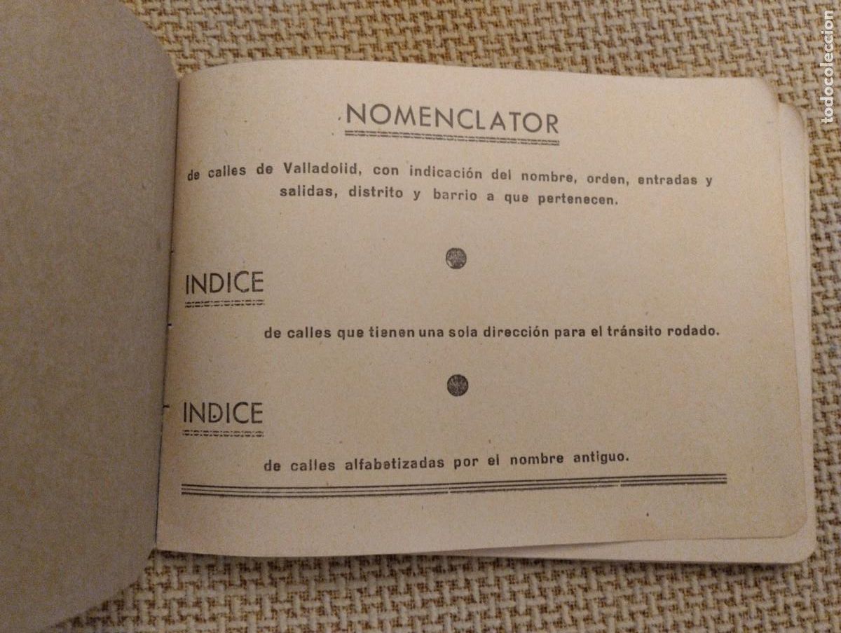 Libros: Nomenclator de calles 1938 Valladolid - Foto 2