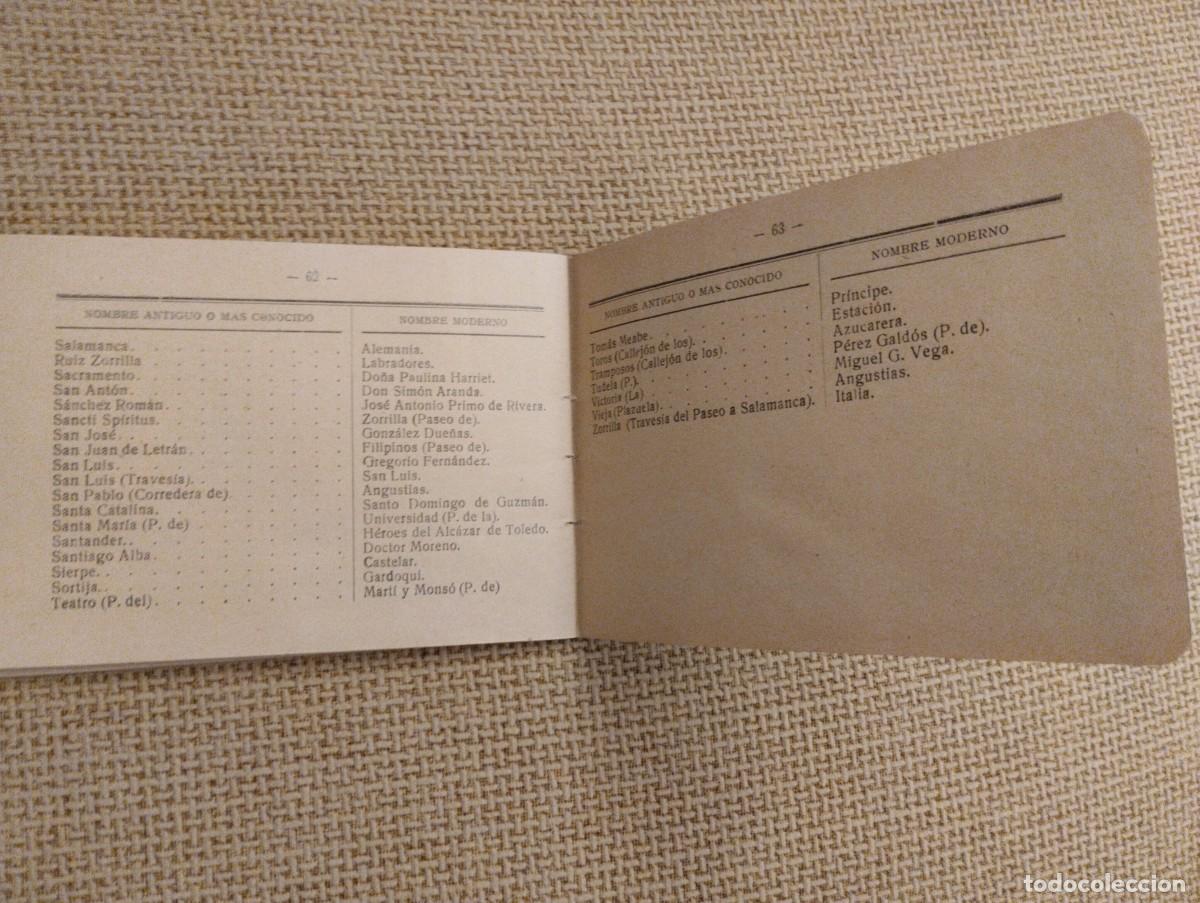 Libros: Nomenclator de calles 1938 Valladolid - Foto 6