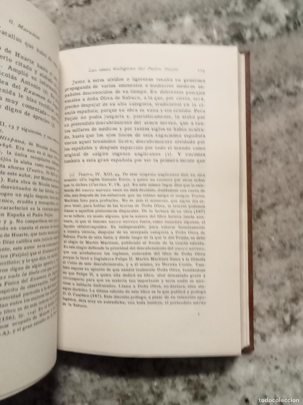 Libros: Gregorio Mara&ntilde;&oacute;n - LAS IDEAS BIOL&Oacute;GICAS DEL PADRE FEIJ&Oacute;O - Foto 6