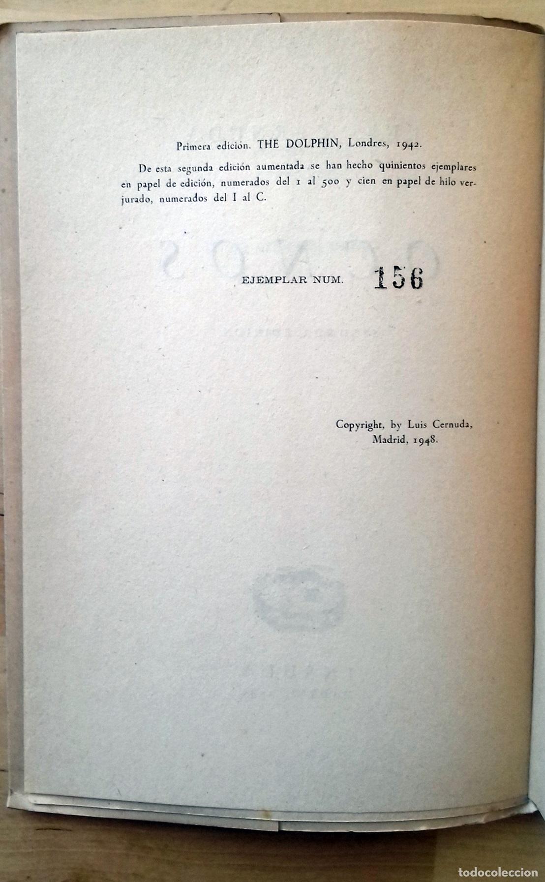 Libros: Luis Cernuda - OCNOS - Foto 2