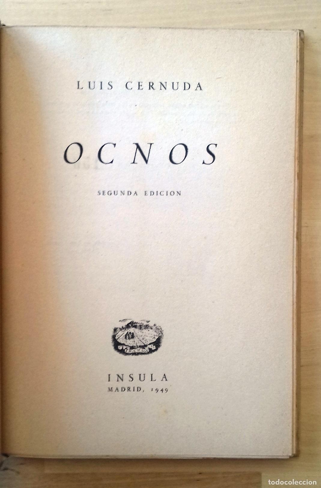 Libros: Luis Cernuda - OCNOS - Foto 4