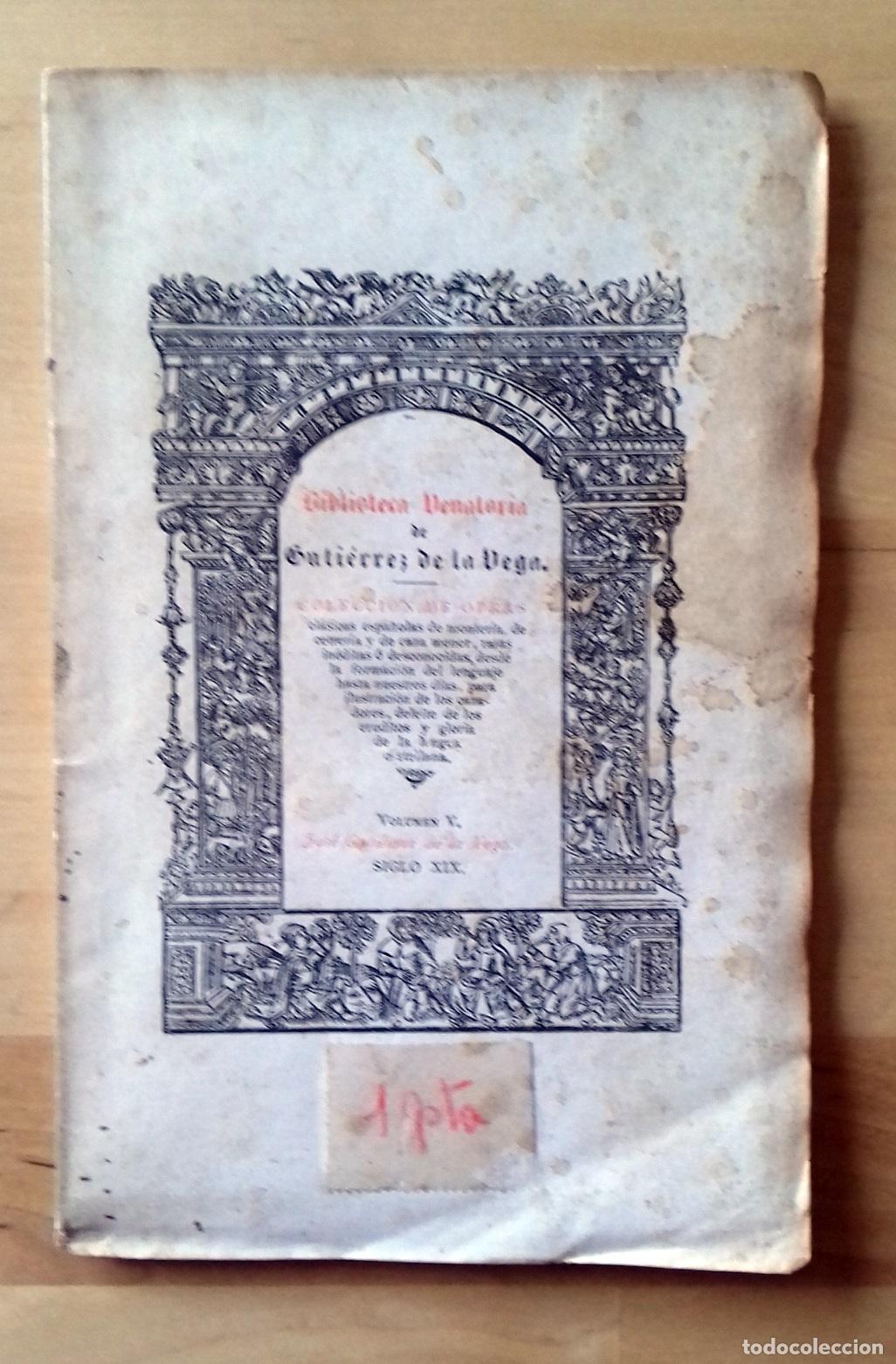 Libros: Jos&eacute; Gutierrez de la Vega - CARTILLA VENATORIA PARA LA ENSE&Ntilde;ANZA DEL PERRO DE MUESTRA