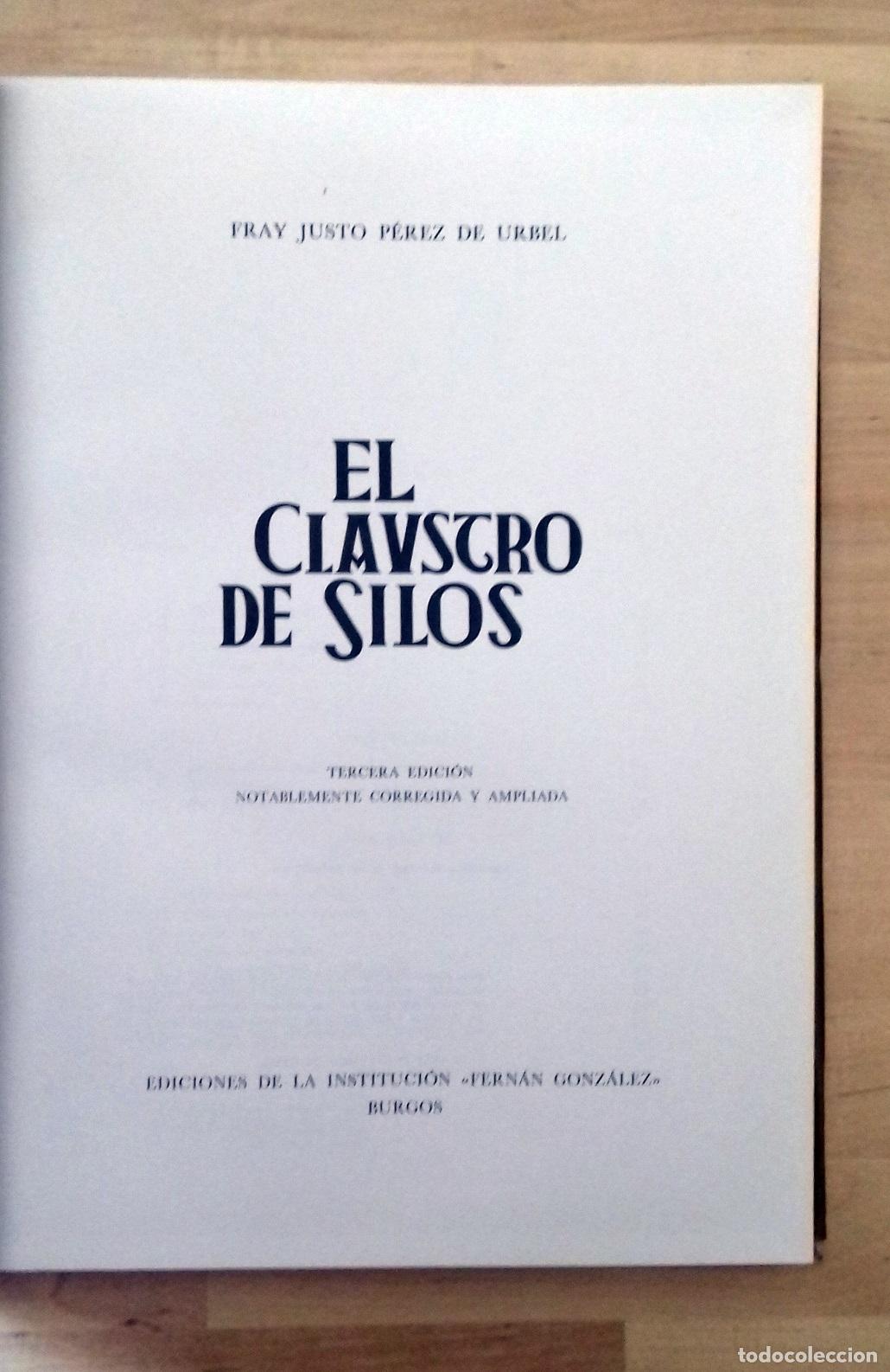 Libros: Fray Justo P&eacute;rez de Urbel - EL CLAUSTRO DE SILOS - Foto 3