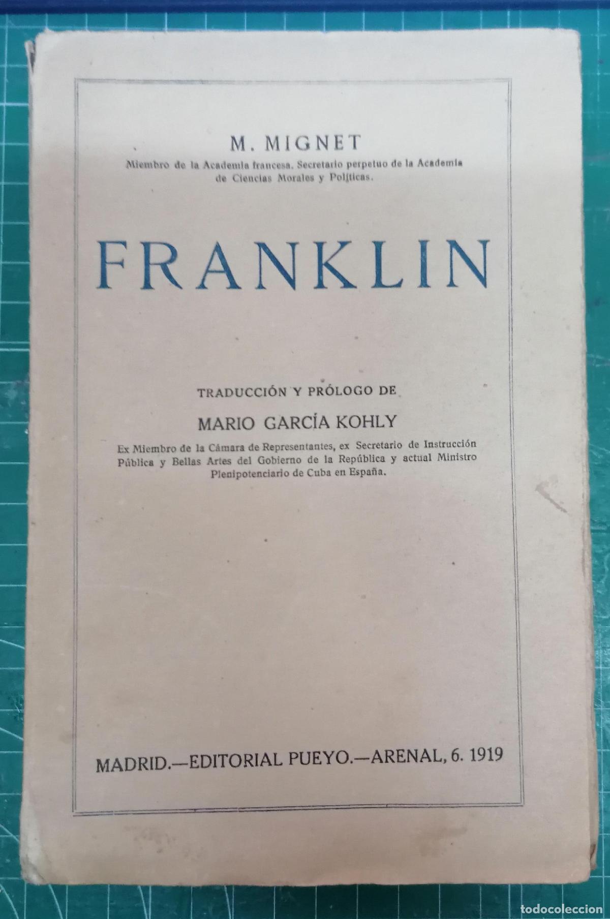 Libros: Mignet, M. - FRANKLIN - Foto 1