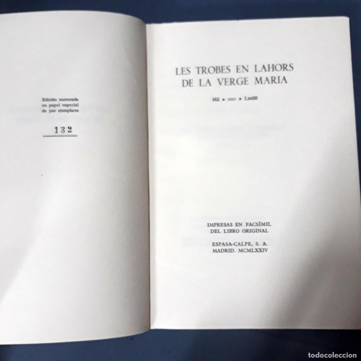 Libros: LES TROBES EN LAHORS DE LA VERGE MARIA - Foto 2
