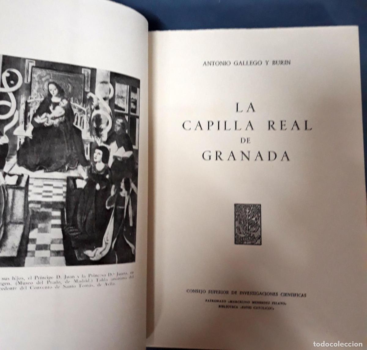 Libros: Antonio Gallego y Bur&iacute;n - LA CAPILLA REAL DE GRANADA - Foto 2
