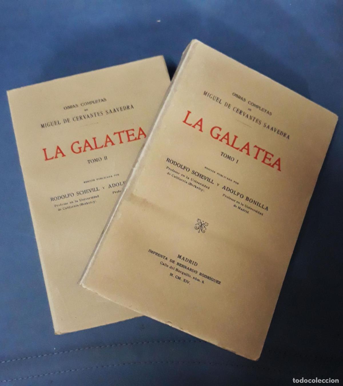 Libros: Miguel de Cervantes Saavedra - LA GALATEA. I y II. Completo - Foto 1