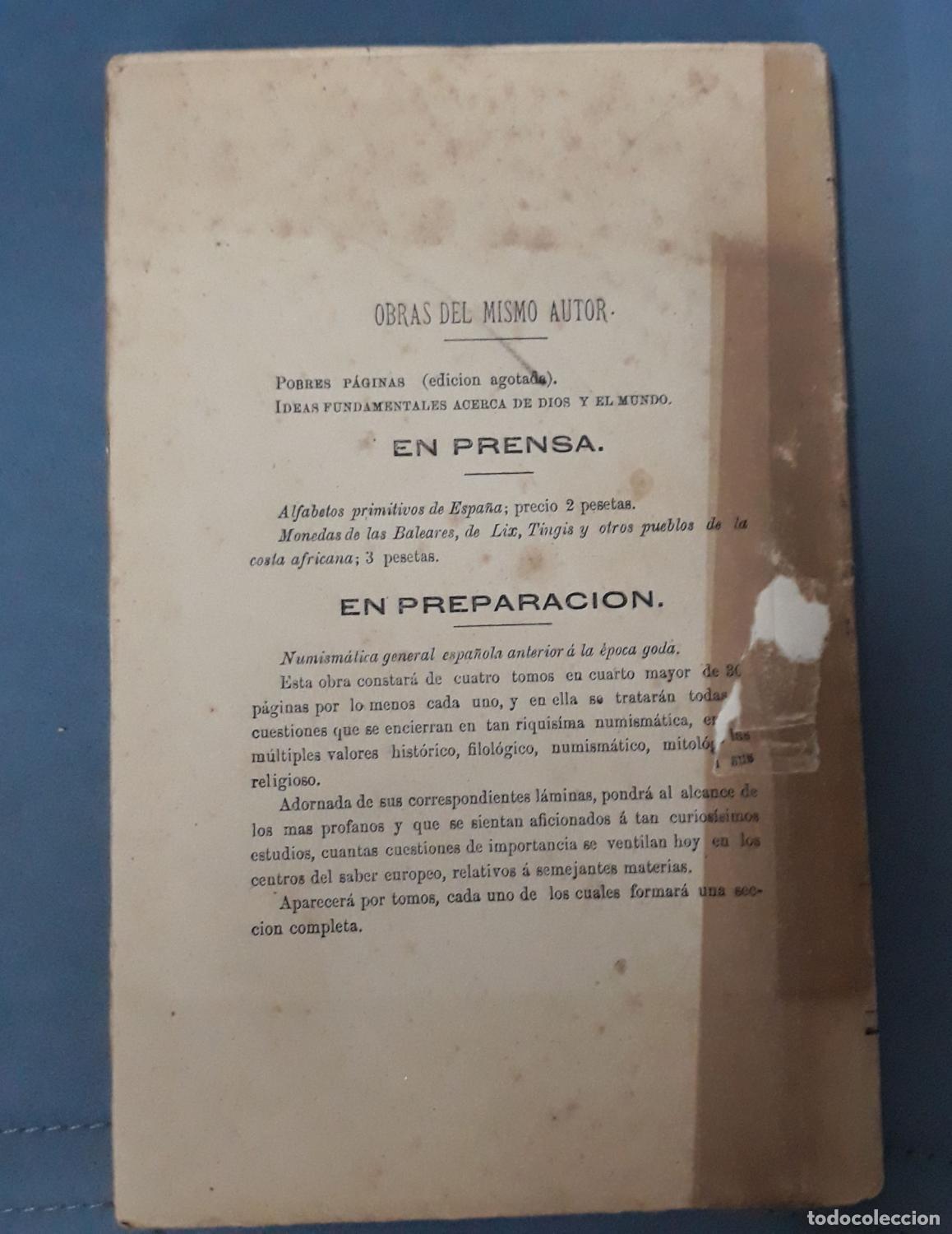 Libros: Bernardino Mart&iacute;n Minguez - DATOS EPIGR&Aacute;FICOS Y NUMISM&Aacute;TICOS DE ESPA&Ntilde;A - Foto 4