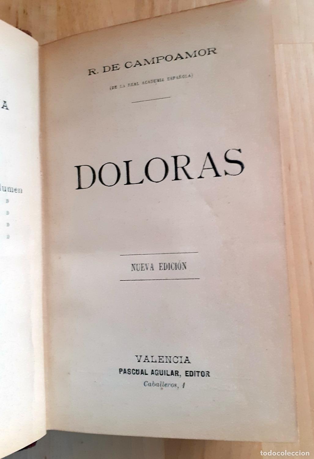 Libros: R. de Campoamor - DOLORAS - Foto 2