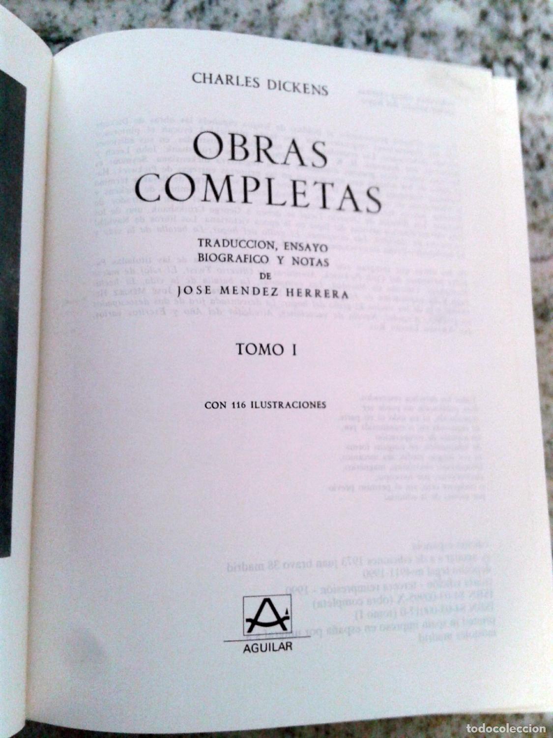 Libros: Charles Dickens - OBRAS COMPLETAS. Tomo I - Foto 2