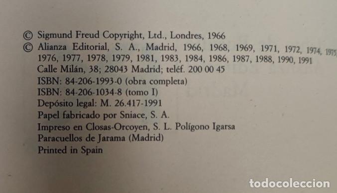 Libros: LA INTERPRETACION DE LOS SUE&Ntilde;OS, 1 Y 2, SIGMUND FREUD, ALIANZA 1991, 2 LIBROS - Foto 3