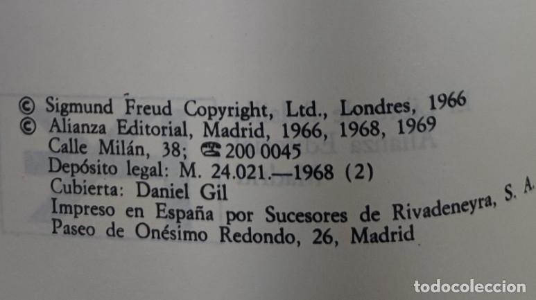 Libros: LA INTERPRETACION DE LOS SUE&Ntilde;OS, 2 Y 3, SIGMUND FREUD, ALIANZA 1969, 2 LIBROS - Foto 3
