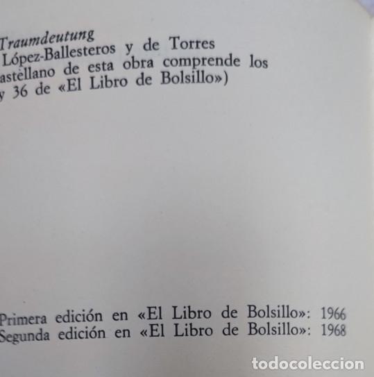 Libros: LA INTERPRETACION DE LOS SUE&Ntilde;OS, 2, SIGMUND FREUD, ALIANZA 1968, LIBRO - Foto 2